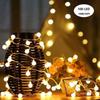 Гирлянды 100 светодиодов 10 м РОЖДЕСТВЕНСКИЕ водонепроницаемые светодиодные лампы Прочные подвесные гирлянды для помещений и улицы для праздников