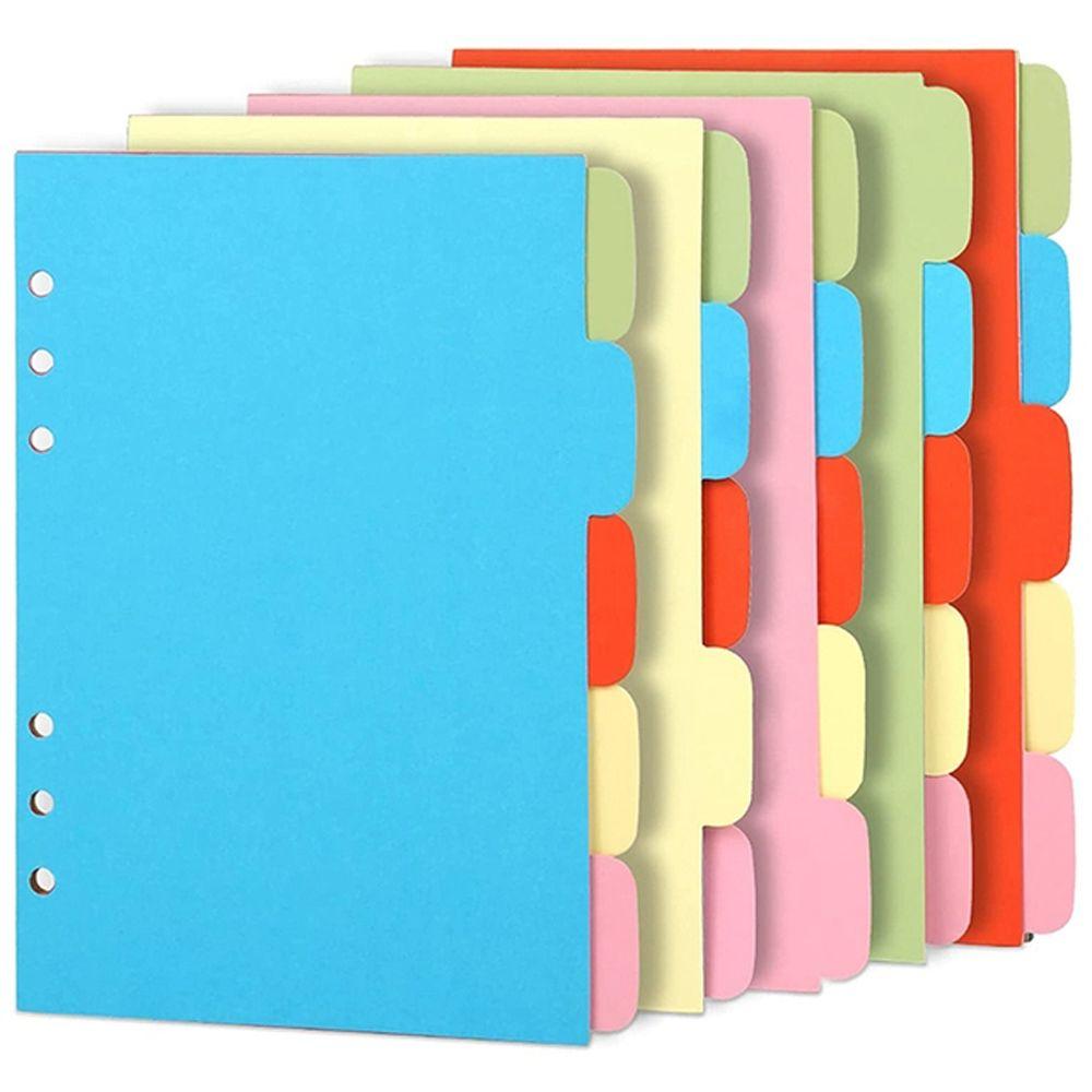 Planner Classified Lables Refill Papers A5 A6 A7 Index Pagination Index Divider Binder Dividers