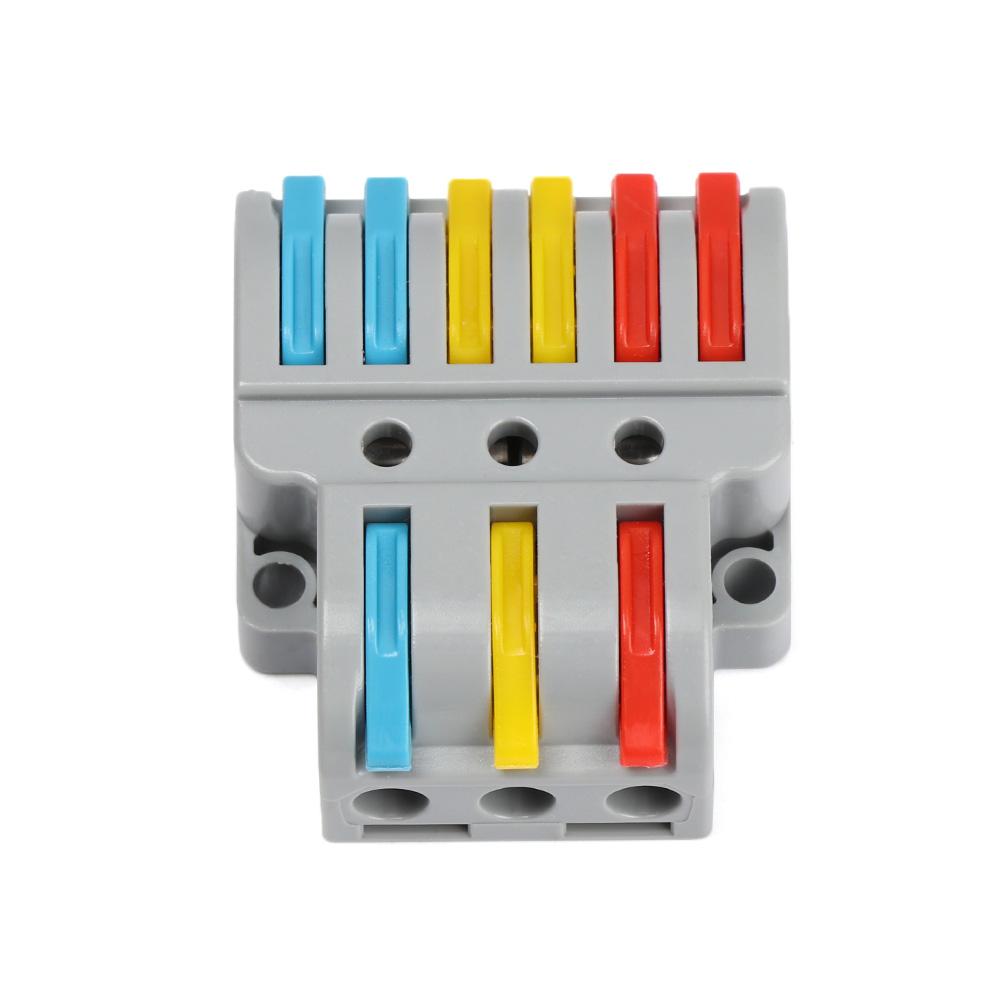 Легкий электрический разветвитель Вставной проводник Быстрый соединитель проводов Кабельные соединители Клеммная колодка