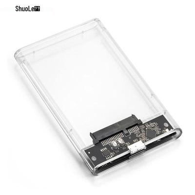 Прозрачный корпус для 2,5-дюймовых SATA SSD и механических жестких дисков с USB 3.0 для мобильных компьютеров
