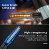 1 Pair Motorbike Turn Signal Lights Amber Led Blinker Indicators Carbon/Blue/Black Shell Front Rear Light for Motorcycle