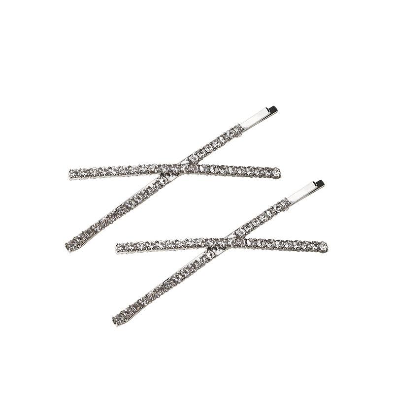 Набор блестящих хрустальных заколок для волос, заколки-невидимки со стразами в виде цветов, милые элегантные заколки-невидимки, шпильки, женские аксессуары для волос