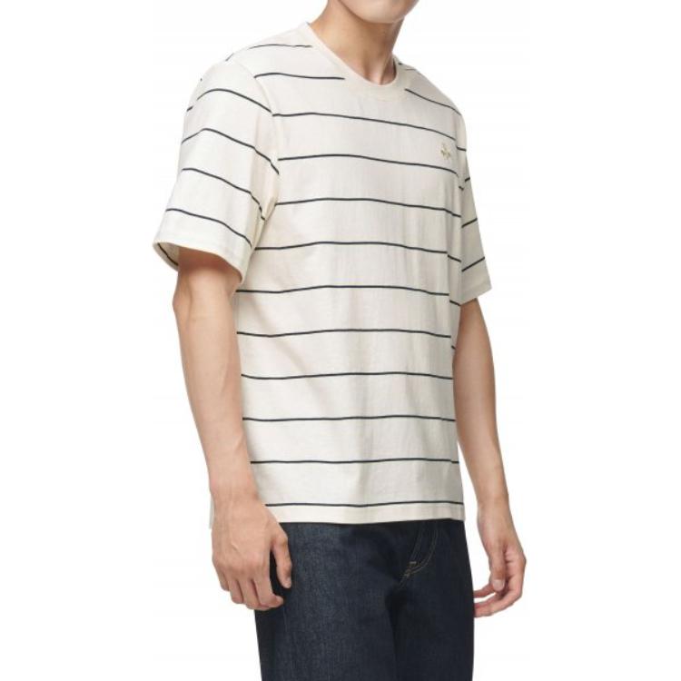 Men's T-Shirt PUMA DASSLER LEGACY Stripes Tee T Shirt Unisex White