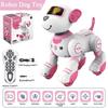 Funny RC Robot Electronic Dog Interactive Stunt Dog Voice Command Programmable Touch-sense Music Song Robot Dog for Children's Toys