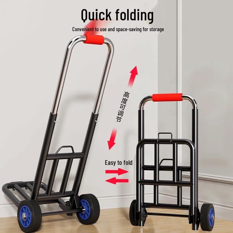 Folding Hand Cart: Portable Shopping, Luggage & Transport Trolley