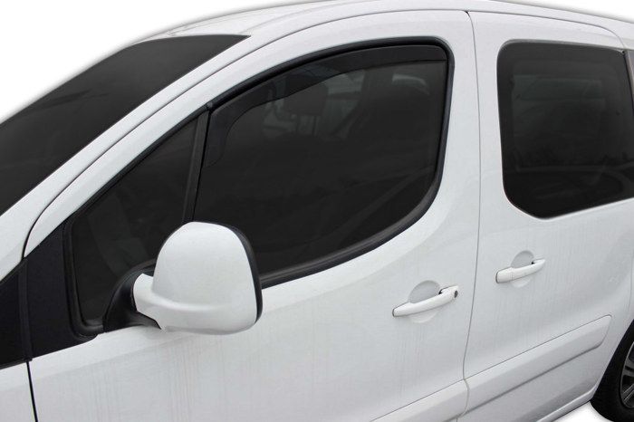 Déflecteurs d'air - SCOUTT - Citroen Berlingo 2008-2018 - Fumé - Acrylique renforcé - Installation facile