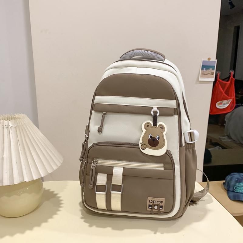 Школьный женский дорожный рюкзак контрастного цвета, большой вместимости, для учеников средней школы