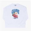 Ganni Women Long Sleeve T shirT sTrawberry Logo A1050241 151