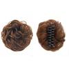 Synthetic Messy Hair Piece Daily Use Chignon Scrunchies Fake Elastic Hairpiece Brown Donut Bun For Women