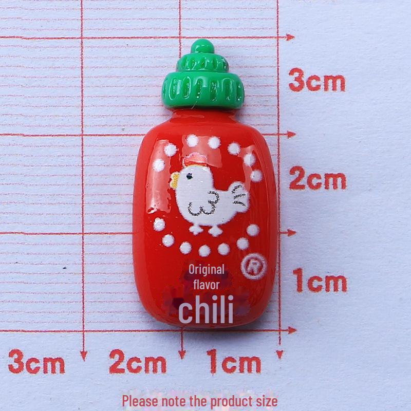 Мультяшная креативная бутылка для приправ: Аксессуары из кремовой клеевой смолы для пряжек и шпилек для волос своими руками