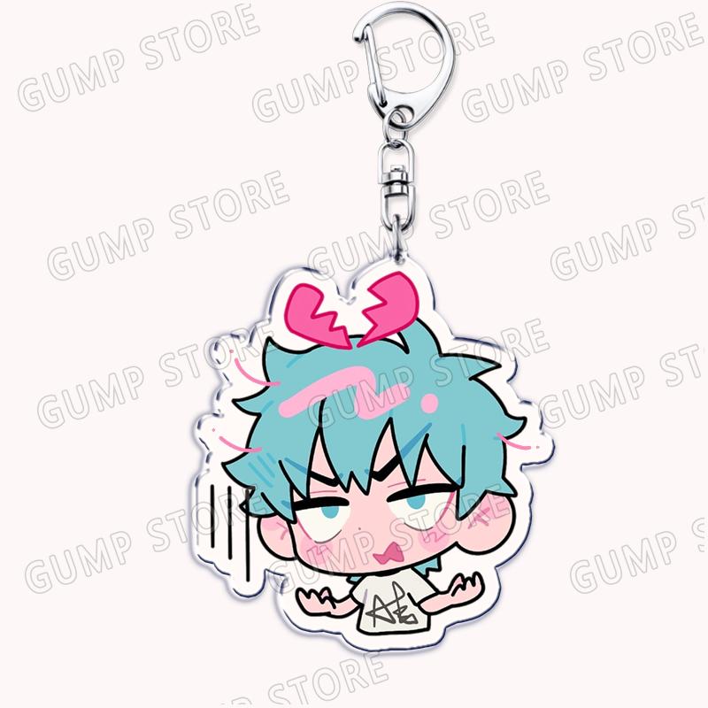 Popular Anime Alien Stage Chibis Music Keychains for Accessories Bag Luka Ivan Till Mizi Hyuna Sua Keyrings Jewelry Fans Gifts