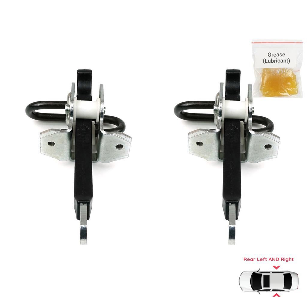 BDP1068-1 2 Pieces Rear Left AND Right Door Catch Hinge Brake Stop Check Strap Limiter for BMW 5 Series E39 1995-2004 4/5 Door 51228193448