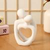 Minimalist Abstract Couple Statue Hugging Lovers Couple Statue Shelf Aesthetic for Dresser Nightstand Modern Master Bedroom Home Office Wedding Gift