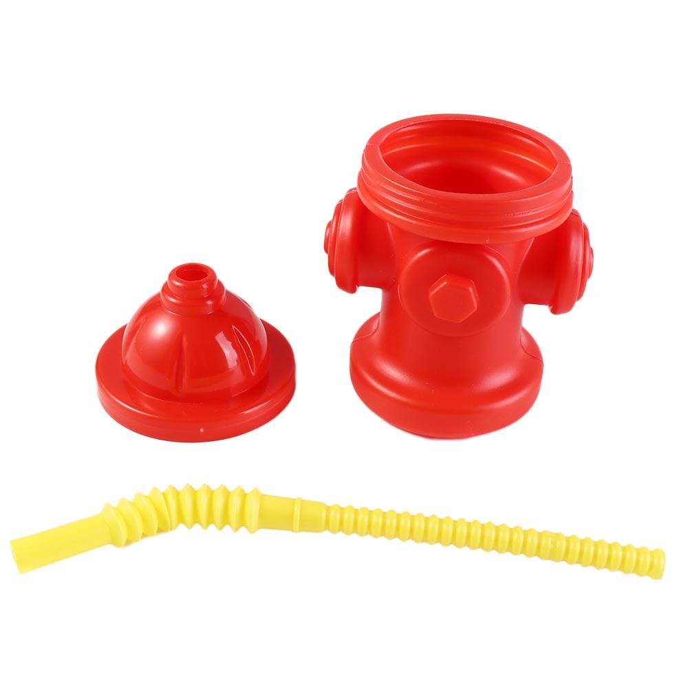 Novelty Fire Hydrant Water Cup Red Party Supplies Creative Fire Hydrant Straw Cup Boys