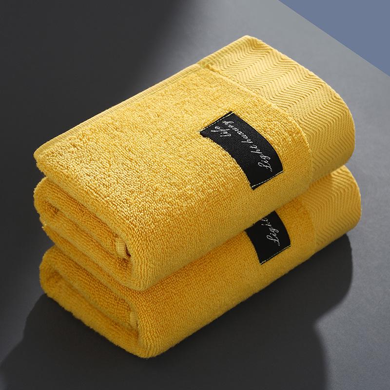 Утолщенное мягкое впитывающее хлопково-полиэстеровое полотенце для лица - подарок для домашнего использования