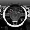 Для VW Volkswagen Tera Teramont Чехол на руль Автомобильный чехол на ручку из кожи Ультратонкий Противоскользящий Дышащий Аксессуары для интерьера