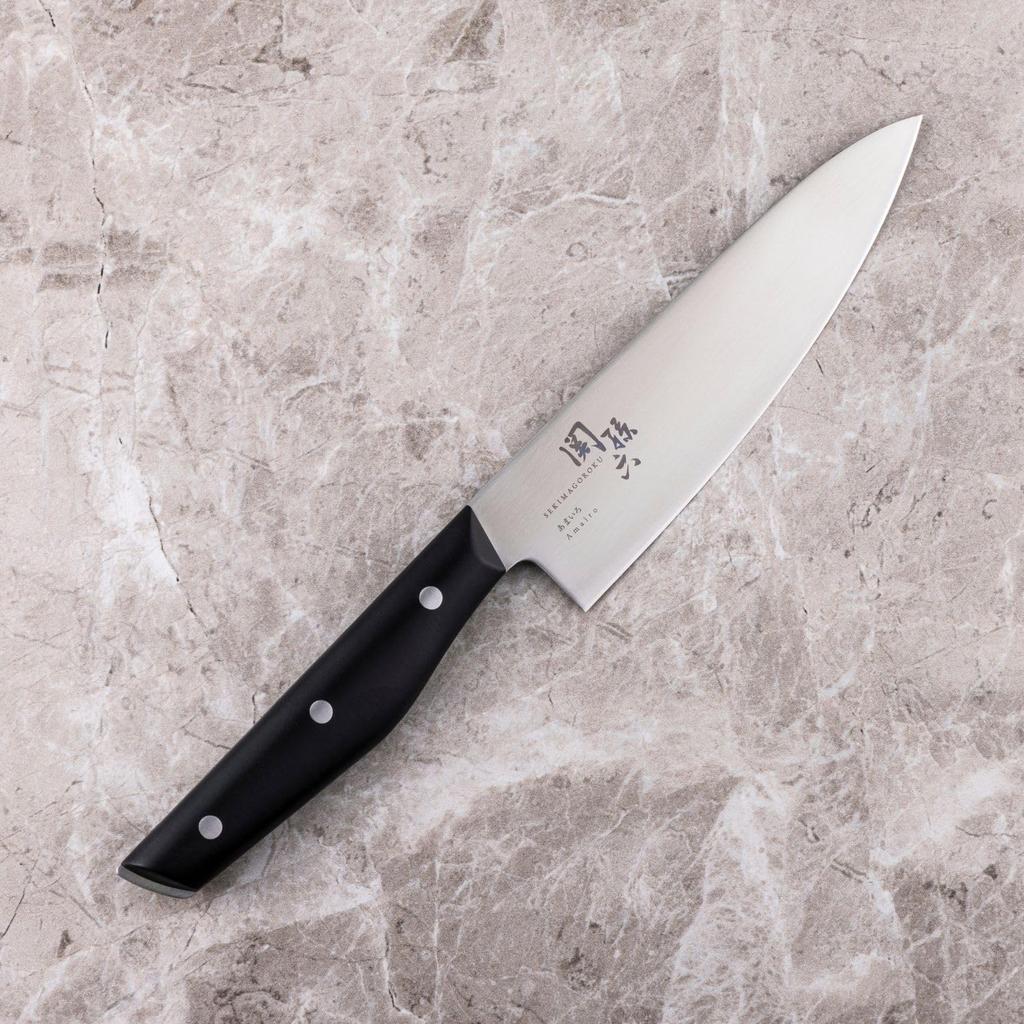 Kai Seki Magoroku RC1150 2 Knives and 2 Includes Simple and Sharpener "4-Piece Set Cookware" Knives, Chef's Knife, Whetstone, Grater,