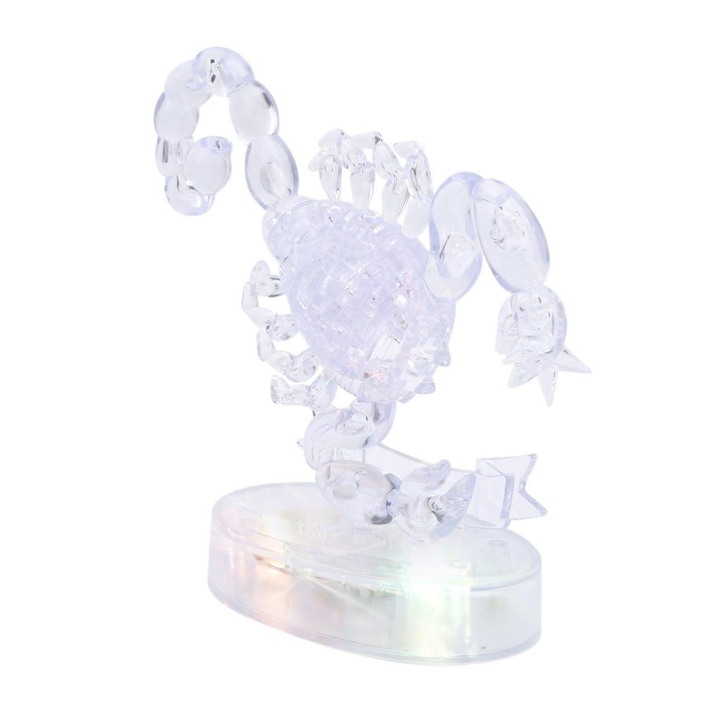 Self Assembly DIY Assembly Puzzle Light-Up Crystal Puzzle Decoration Jigsaw Puzzle Toy Children