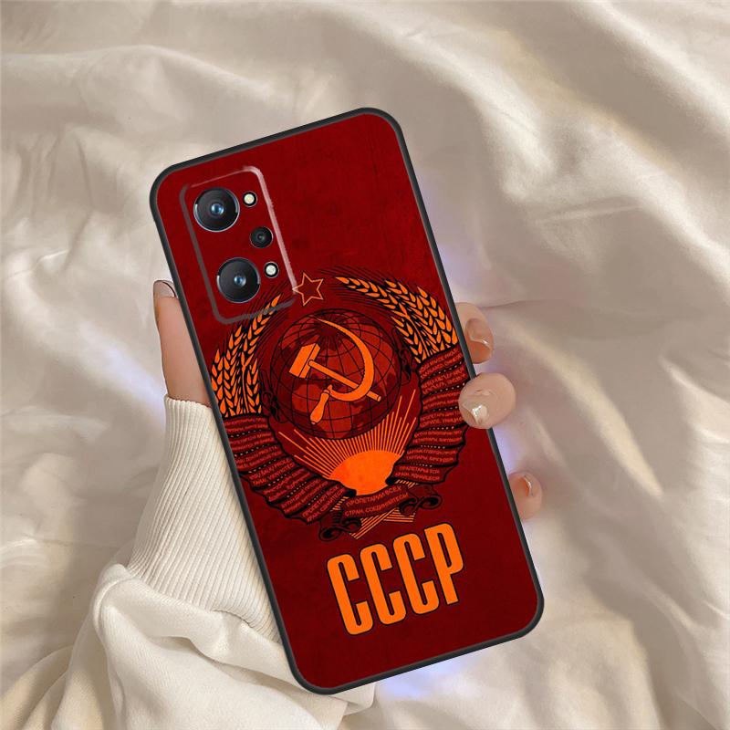 Vintage USSR CCCP Case For Realme C55 C71 C75 C61 C53 C33 C63 C51 C65 C67 11 12 13 14 15 Pro Plus GT6 GT7 Pro