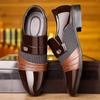2024 Men's Formal Leather Shoes Black Pointed Toe Men Loafers Party Office Business Casual Shoes for Men Oxford Shoes Dress Shoe