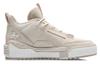 Li Ning NO.258 New Journey Slip Resistant Abrasion Resistant Mid top Skateboard Shoes Women's Light Gray Pink AGCR312-3