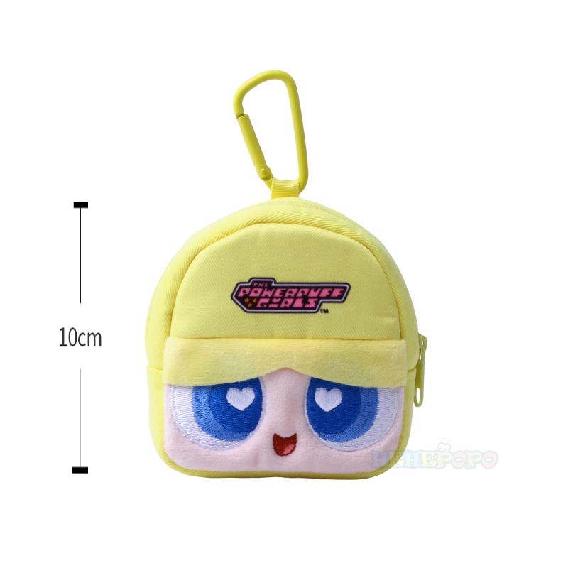 Оригинальные плюшевые кошельки 10 см и 13 см Powerpuff Girls Маленькая подвесная сумка Милые мультяшные девочки Сумка для мелочи Хранение наушников