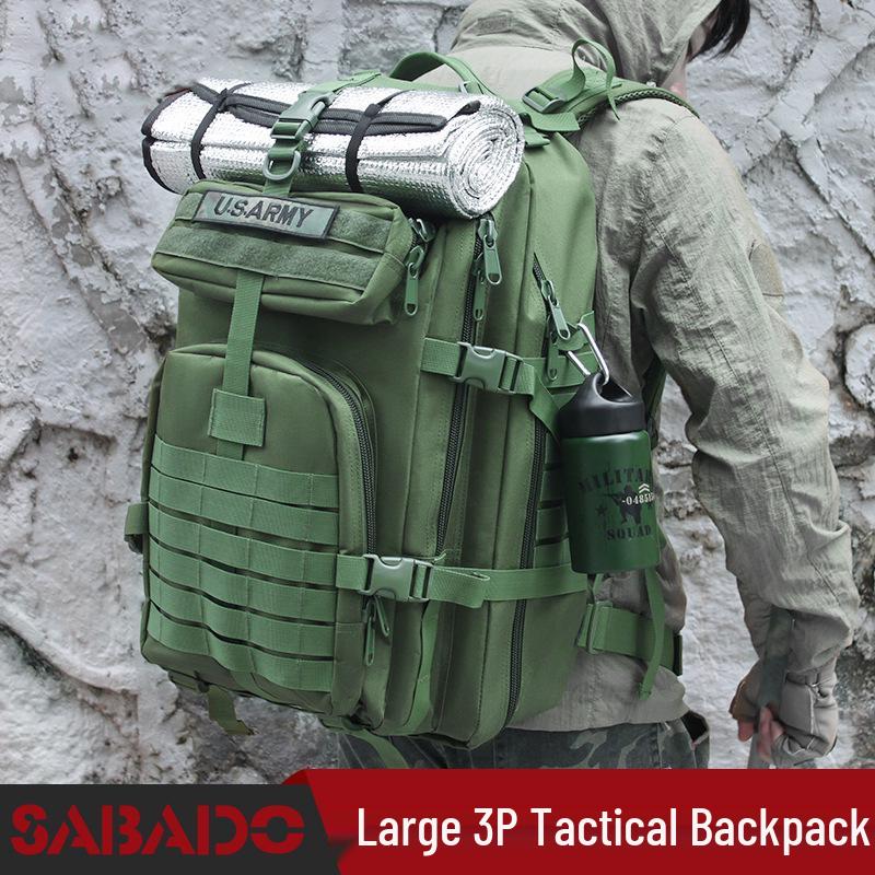 In Stock: 720D Waterproof 45L Tactical Backpack - Molle Expandable, Outdoor 3P Assault, Large Size, Shoulder Strap