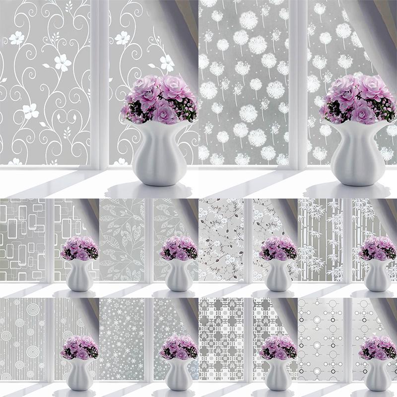 Для окна, спальни, оконная пленка, популярная матовая непрозрачная 45*100 см, стеклянные наклейки, стеклянный домашний декор, клей для конфиденциальности, 1 шт., высокое качество