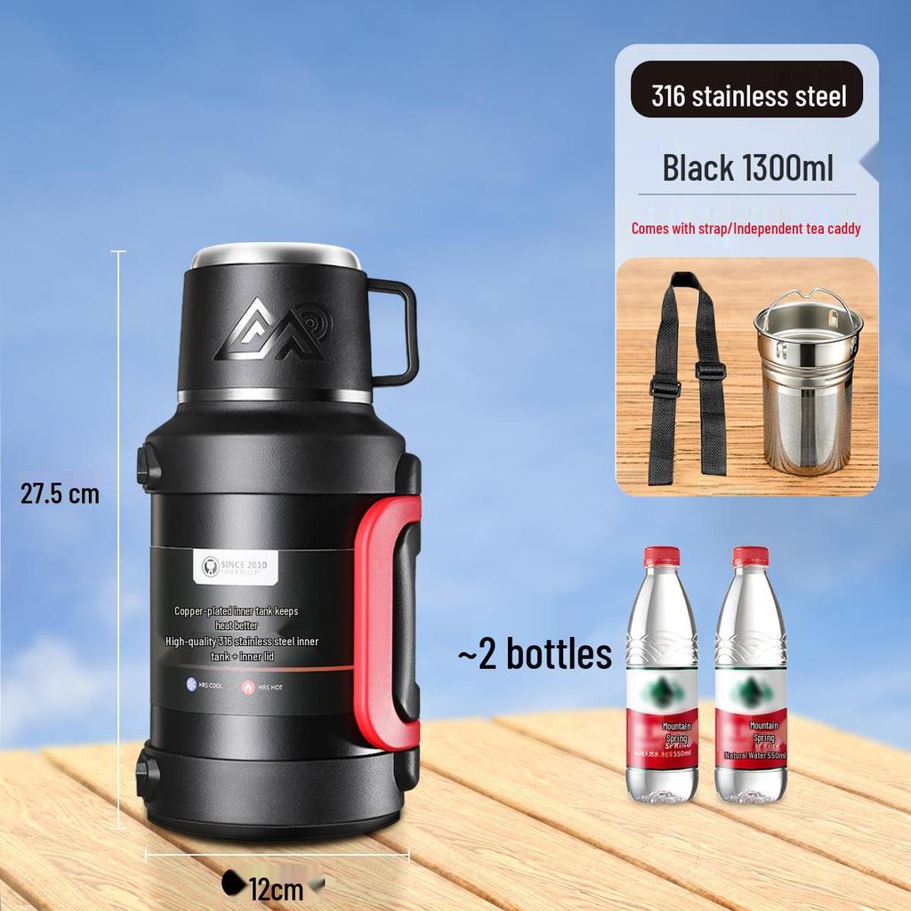Large Capacity 72-Hour Insulated Car Thermos Mug for Long-Distance Self-Driving