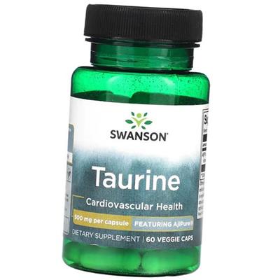 Таурин в капсулах, Taurine 500 Veg, 60вегкапс (27280023)