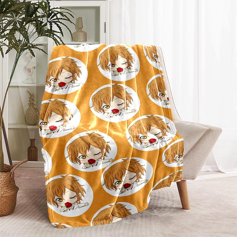 1pc Blanket Tenma Tsukasa1 Print Design, Lightweight Blanket for Sofa, Bed- Soft &Warm, Gift for All Seasons like Christmas, Halloween