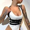 1 шт., сексуальный женский ремень, сексуальный ремень с подвязками из искусственной кожи, декоративный ремень с шипами, фетиш, нижнее белье, сексуальный пояс, нагрудный ремень