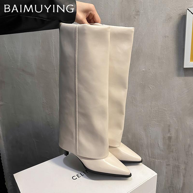 Высокие каблуки, кожаные высокие сапоги, женские туфли до колена с острым носком, женские модные зимние ботинки челси, новые туфли-лодочки, зимние гладиаторские ботинки