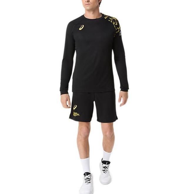 Asics Футболки Унисекс Черные С Круглым Вырезом 2053A209-003