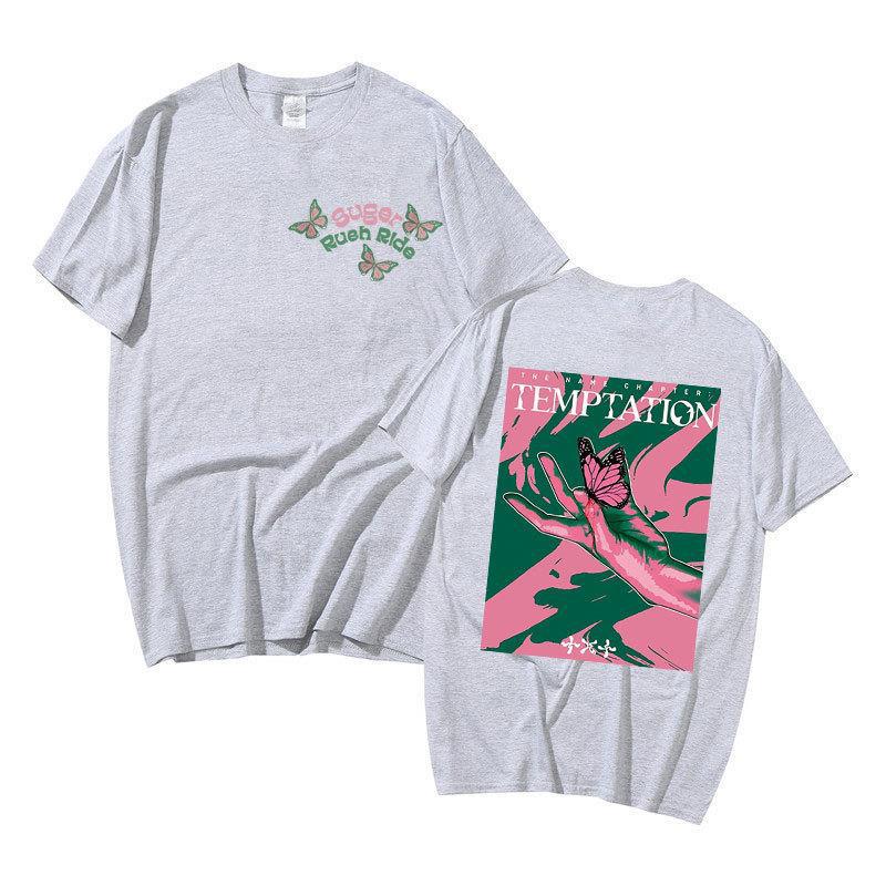 Combination Peripheral Harajuku Printed Fashion Men'S And Women'S T-Shirts Top Short Sleeves