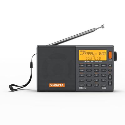 Портативное радио XHDATA FM AM SW LW Wide FM Air Band SSB BCL DSP RDS Карманное радио Предотвращение стихийных бедствий Высокая чувствительность Компактное питание от батареи