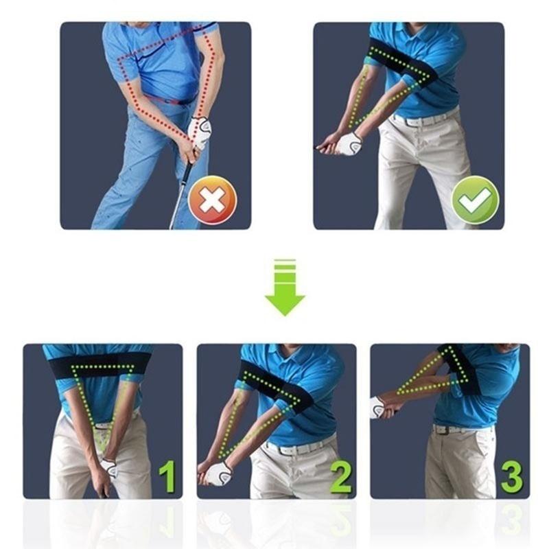 Тренировочный пояс для гольфа Swing Band Golf Arm Correction Posture Motion Training Aid