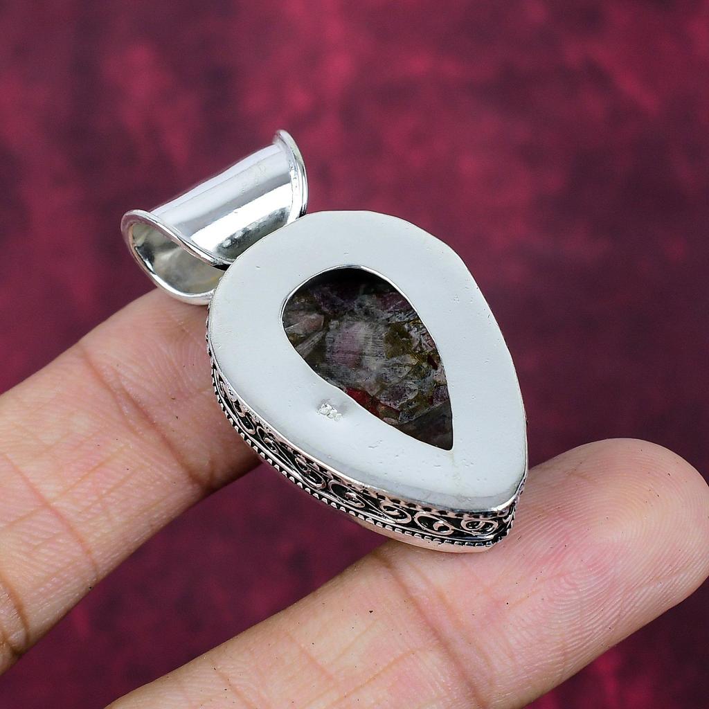 Copper Spiny Oyster Handmade Gemstone Pendant, 925 Solid Sterling Silver Pendant Beautiful Jewelry, For Engagement Gift