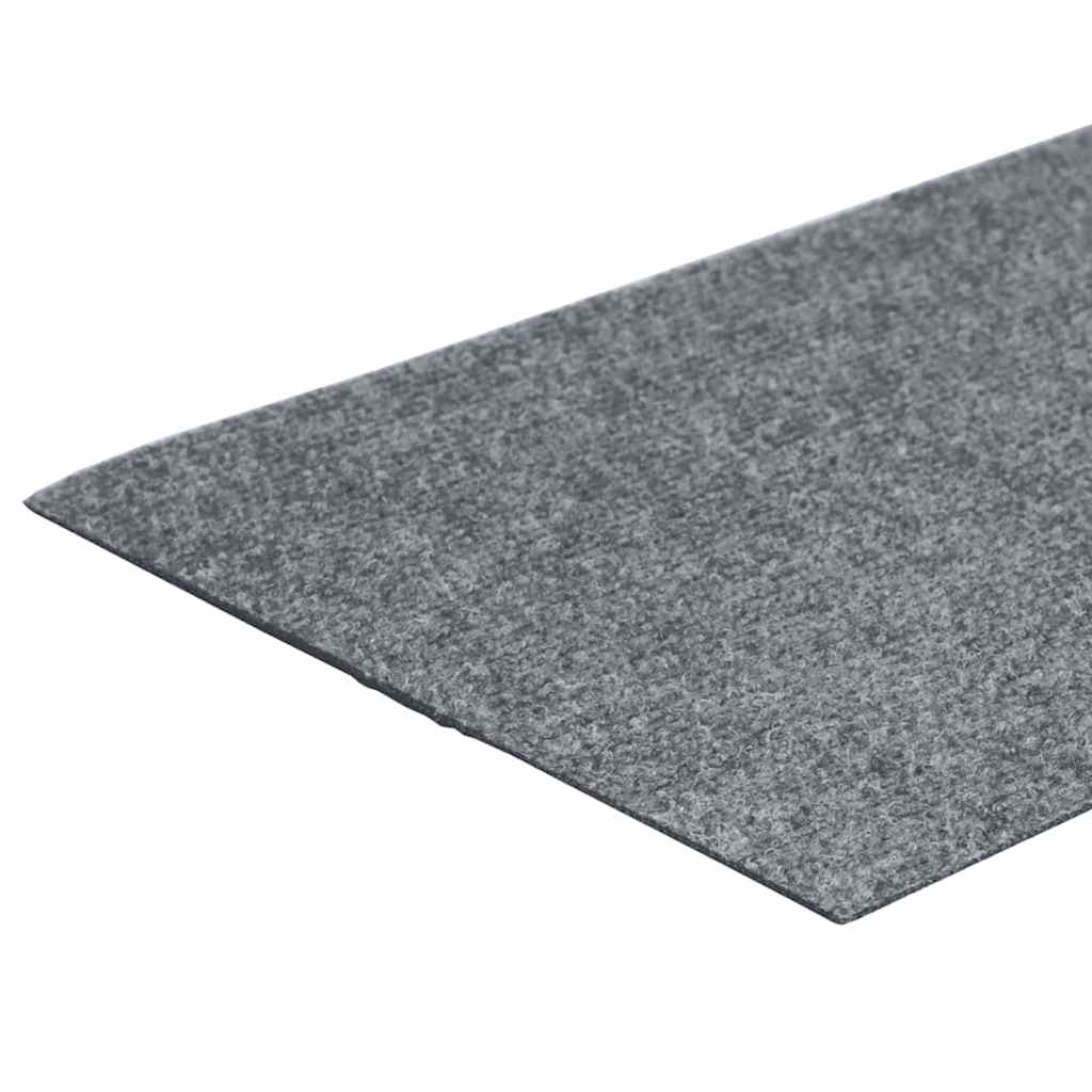 Self Adhesive Stair Treads 15 pcs 60 x 25 cm Light Grey Rectangular