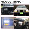 105W High Power IP67 Waterproof High Low Beam Square Car LED Headlight for 5x7 6x7 Inch Vehicles