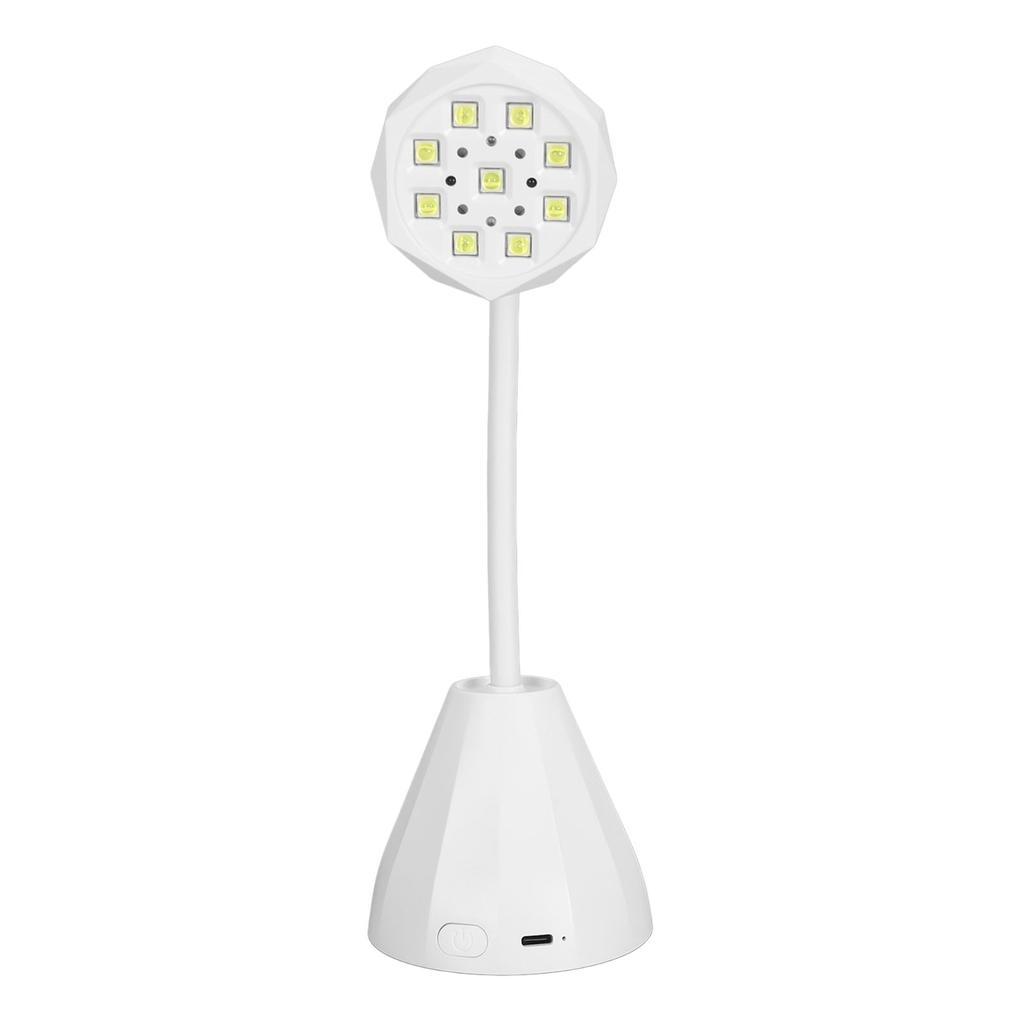 Лампа для ногтей на гибкой стойке, 27 Вт, с 9 чипами лампы, гибкая перезаряжаемая УФ-гелевая сушилка для ногтей, лампа на гибкой стойке