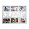 6 Slots Photo Wall Collages Kit Family Love Picture Frame Multi Opening Wall Decor Home Artwork Display
