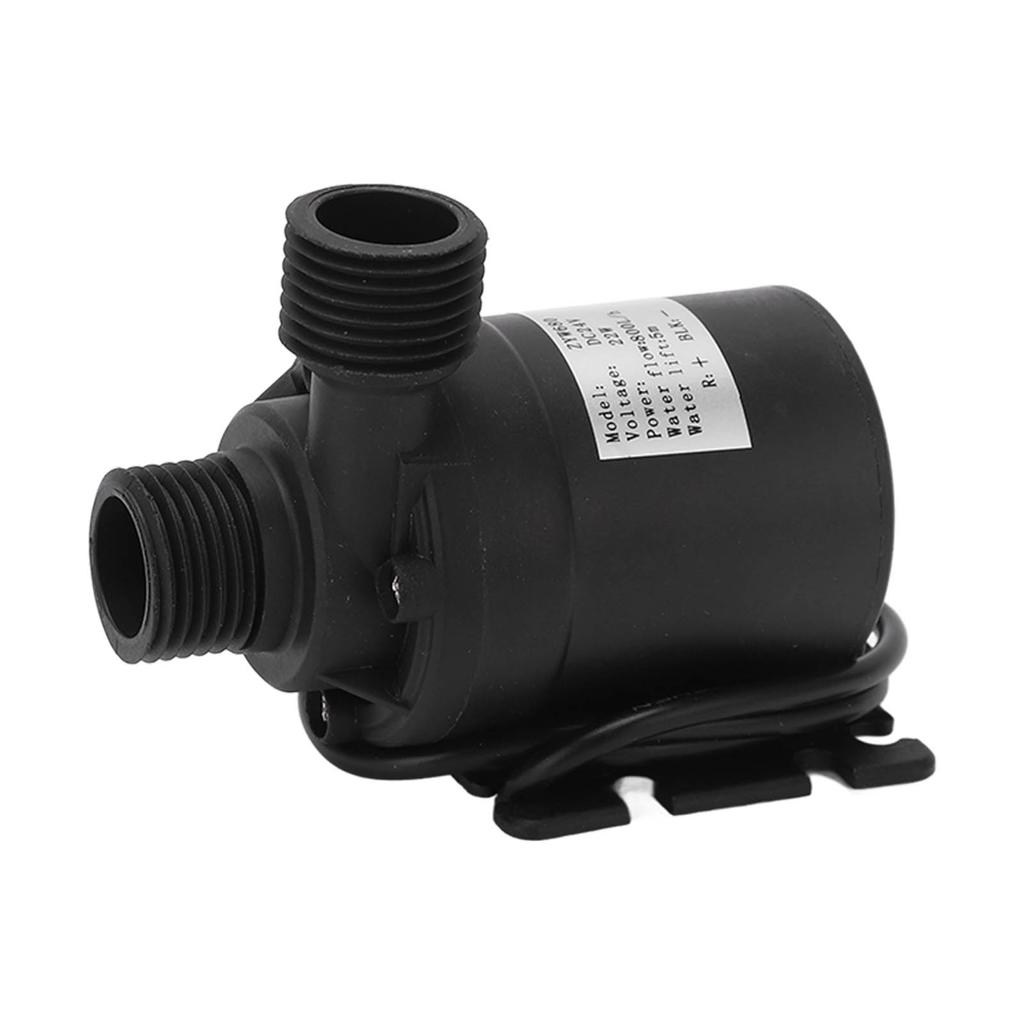 Бесщеточный водяной насос постоянного тока 24 В, погружной, расход 800 л/ч, 9500 об/мин, водонепроницаемый IP68 для пруда, аквариума, рыбного Т