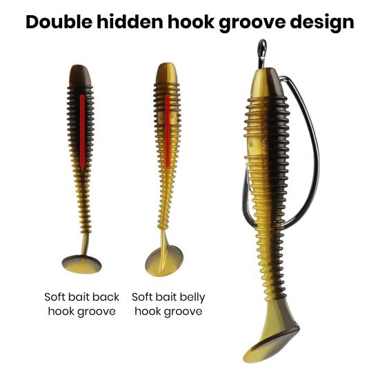 Yousheng 25 шт. мягкие рыболовные приманки с коробкой для хранения, высокогибкие устойчивые к укусу червячные искусственные приманки, имитация бионических приманок