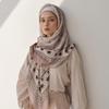 51 Color Turkey Square Flower Print Hijab Voile Soft Headscarf Premium Cotton Voile Soft Muslim Handkerchief Scarf
