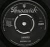 7inch Record BRENDA LEE - I Wonder 05891 Brunswick 1963 UK Pop Used