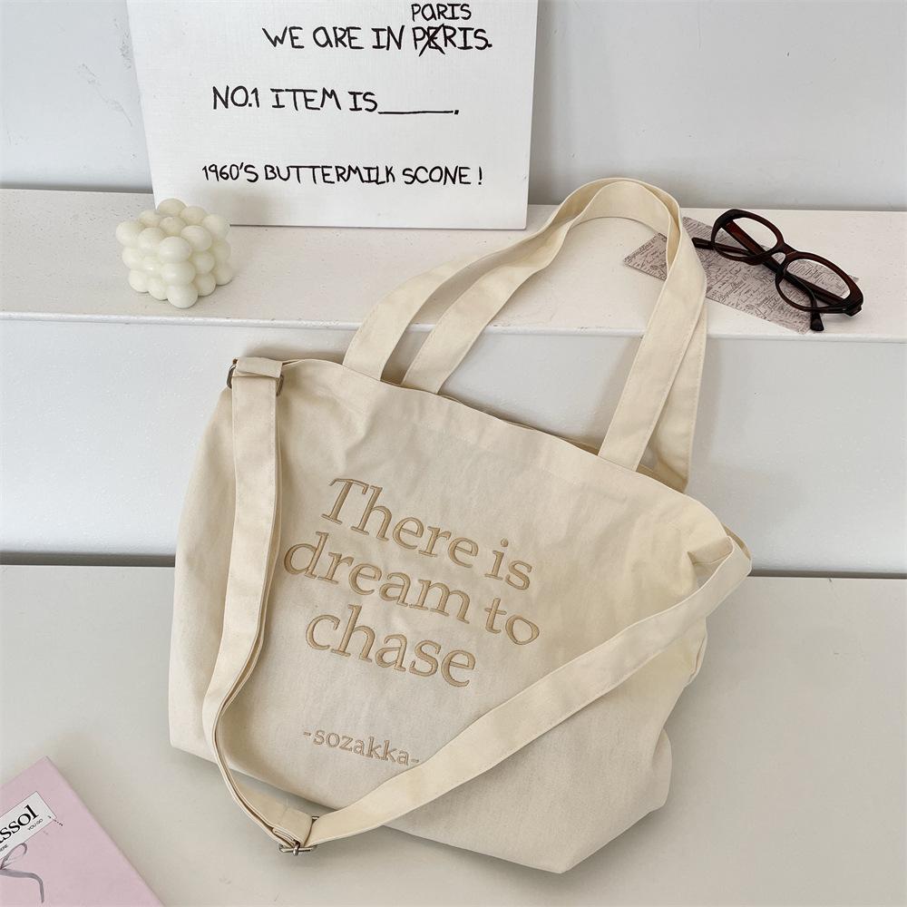 Студенческая холщовая сумка женская новая модная сумка-тоут с надписью повседневная сумка для покупок большой вместимости сумка