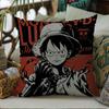 Наволочка с изображением Манки Д. Луффи из One Piece Эксклюзивная лимитированная серия для фанатов аниме Декор в тематике сокровищ для спальни студенческого общежития
