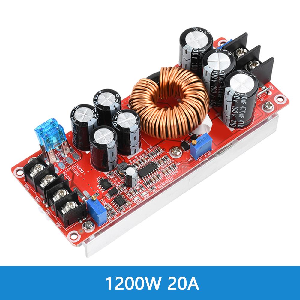 1800W 40A/1200W 20A DC-DC Boost Converter Step Up Module 10-60V To 12-90V Adjustable Voltage Charger Power Supply