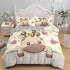 Cartoon Giraffe Tropical Animals Comfortable Duvet Quilt Cover Pillowcase Bedding Set Children Bedroom Decoration Home Textile